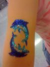 glitter fish tattoo